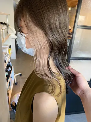 セミロング 福井 采未のヘアスタイル
