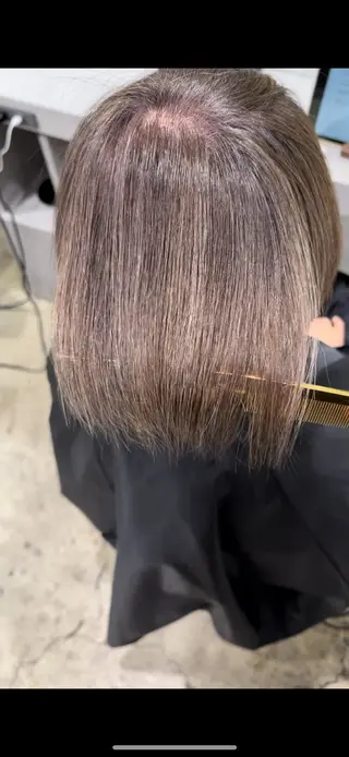 ミディアム 年齢悩みを全て解消/ 白髪と癖毛 松本雄光のヘアスタイル