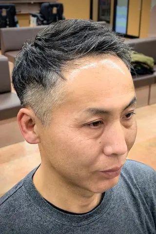 ショート パーマ 理容プラージュ燕三条 福井のヘアスタイル