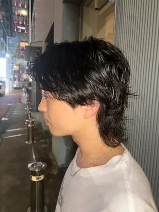 ショート パーマ メンズ 🌀パーマ　レイヤー ボブ/marinoのヘアスタイル