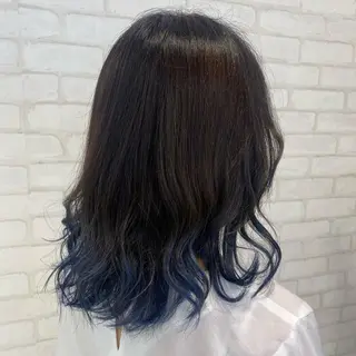 セミロング カラー パーマ ヘアアレンジ ULTOWA/銀座 ERIのヘアスタイル