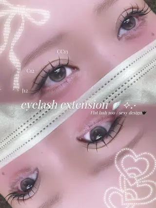マツエク・マツパ 🎀マツエク/束感 𝑀𝐼𝑌𝑈🎀のマツエク・マツパデザイン