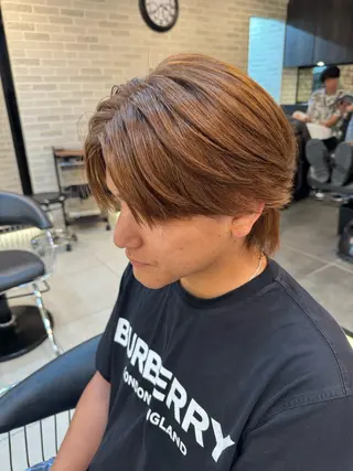 ショート ハイトーン/メンズ パーマ👾ますのヘアスタイル