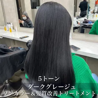 ロング カラー 表参道/透明感カラー /暗髪/ジュキヤのヘアスタイル