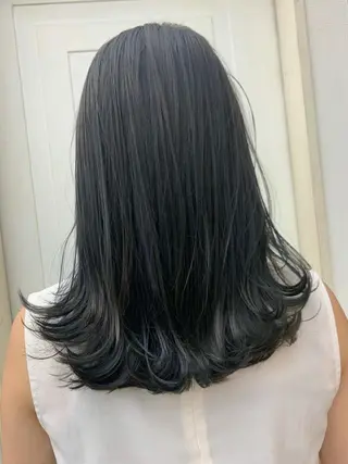 セミロング カラー 前髪顔周り✂️店長 ❤️アマミヤ❤️のヘアスタイル