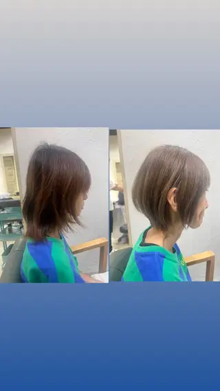 ショート カラー たけかわ みずきのヘアスタイル