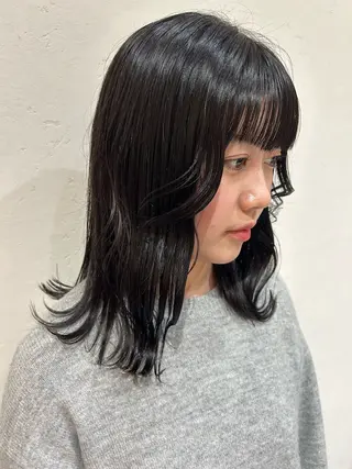 ミディアム カラー 🍒中川葵久美🍒 レイヤー/メンズのヘアスタイル