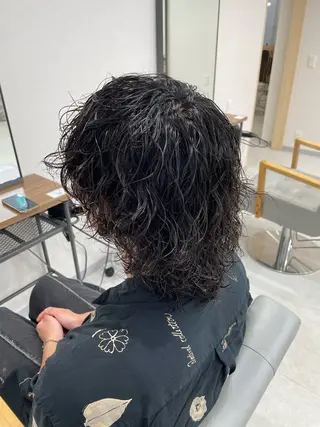 ミディアム パーマ メンズ RITSUKI横浜 メンズ特化😎のヘアスタイル