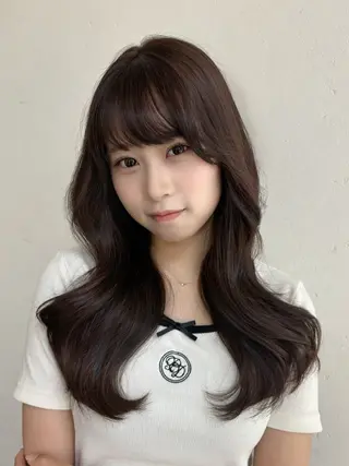 ロング カラー 森山 真衣香のヘアスタイル