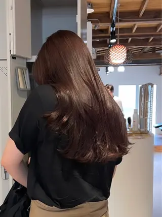 ロング カラー io濱川 遥のヘアスタイル