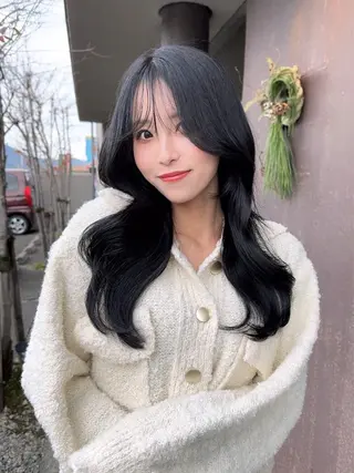 ロング カラー 韓国ヘア/レイヤー /大嶽佑馬のヘアスタイル