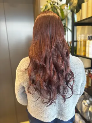 ロング カラー 【完全個室】髪質改善 暖色カラー/山崎唯奈のヘアスタイル