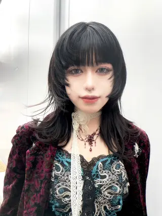 ロング 深澤 帆乃のヘアスタイル