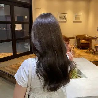 ロング カラー 透け感カラー/レイヤ ーAI🪽🩵のヘアスタイル