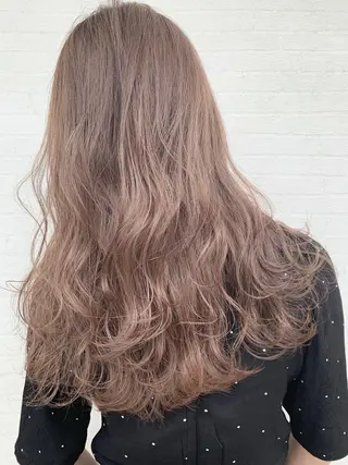 ロング カラー 立川 奈那子のヘアスタイル