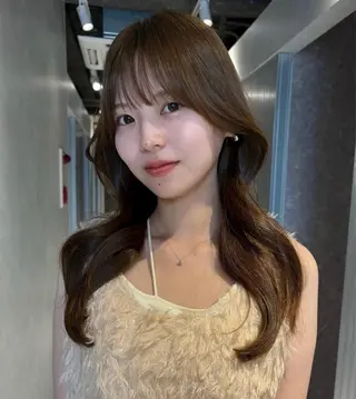 セミロング カラー risako🇰🇷 韓国ヘア/レイヤーのヘアスタイル
