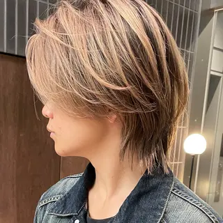 カラー メンズ 中川 稜のヘアスタイル