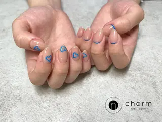 ネイル ネイルルーム チャームのネイルデザイン