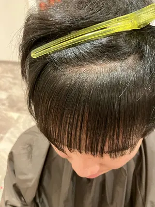 パーマ ブリーチ&ストレート 長谷川勇人のヘアスタイル
