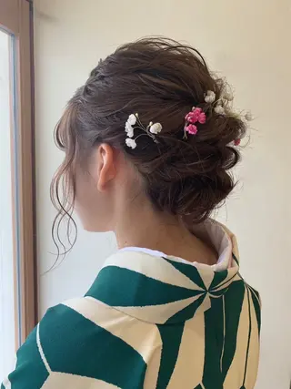 セミロング ヘアアレンジ メンズカット/ニュア ンスパーマkaitoのヘアスタイル