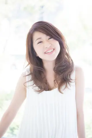 ロング カラー パーマ 山楯 敏章のヘアスタイル