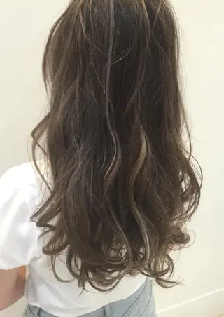 ミディアム セミロング ロング カラー ハイトーン×髪質改善 KENTAのヘアスタイル