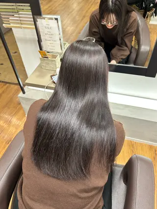 カラー ayano/ 艶カラー✨/韓国風のヘアスタイル