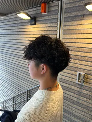 パーマ メンズ 【毎朝セット3分】 メンズパーマ　真人のヘアスタイル