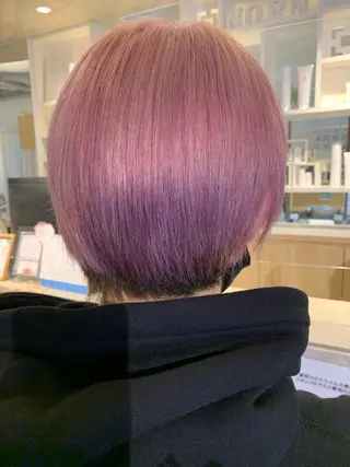 ミディアム カラー れい🫧 ハイトーン特化のヘアスタイル