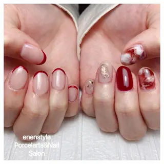 ミディアム ネイル 👑enen style👑のネイルデザイン