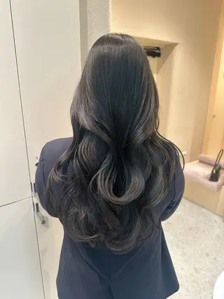 セミロング カラー 暖色系カラー/オリー ブカラー💚宮城のヘアスタイル