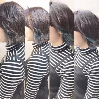 ミディアム カラー 及川 光のヘアスタイル