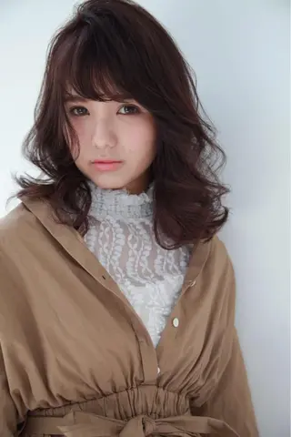 セミロング カラー パーマ ヘアアレンジ メンズ キッズ ネイル マツエク・マツパ EnBlesS西宮 マンツーマン神道有基のヘアスタイル