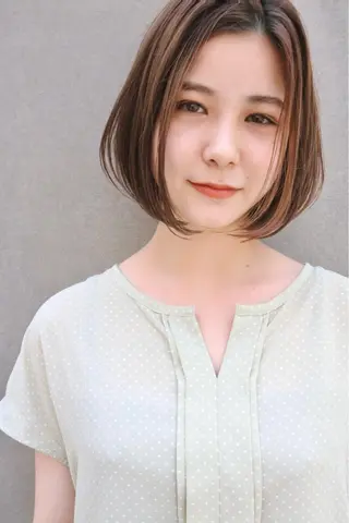 ミディアム カラー 似合わせカラーパーマ 🌿kitin米川のヘアスタイル