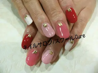 ミディアム ネイル ネイルサロン Cureのネイルデザイン