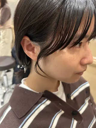 ミディアム カラー 久木原 ゆりのヘアスタイル