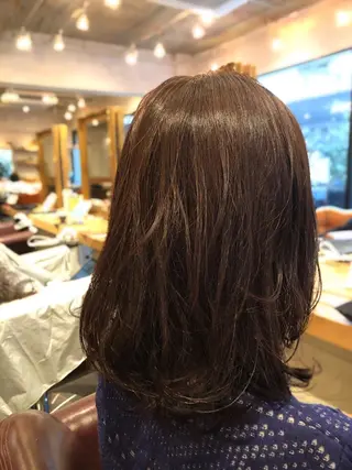セミロング 韓国風カット/ 髪質改善 黒崎のヘアスタイル