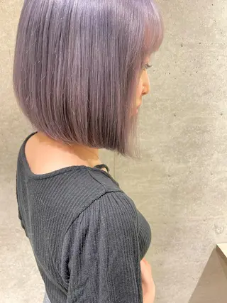ミディアム カラー ハイライトが 得意なニキです😊のヘアスタイル