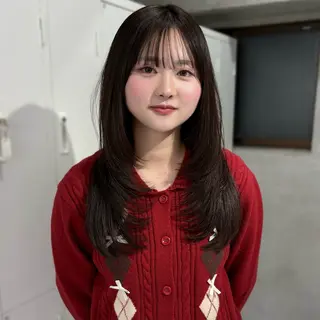 ロング riko/レイヤー カット/ヘアセットのヘアスタイル
