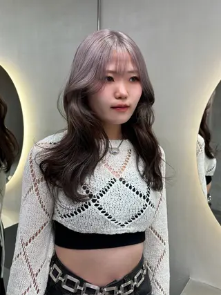 ロング カラー SOL.JINGUMAE所属・中川 舞依のヘアスタイル