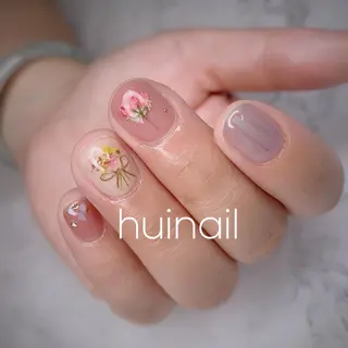 ショート めぐみのネイルサロン スタッフ練習のネイルデザイン