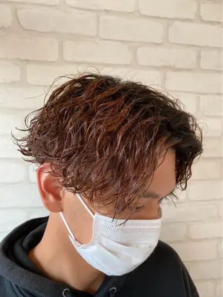 ショート パーマ メンズ ツヤ髪の匠/髪質改善 山本晃太のヘアスタイル