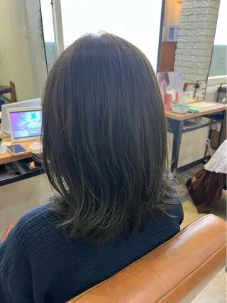 セミロング 心斎橋美容室 ARCHEあやかのヘアスタイル