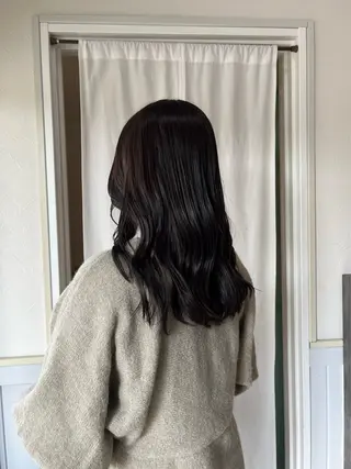 セミロング カラー 金沢市/美容師/ 岡島由希美のマツエク・マツパデザイン