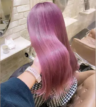 ロング カラー ゆう🫧 透明感/ハイトーンのヘアスタイル