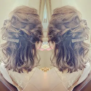 ミディアム カラー grand juteのヘアスタイル