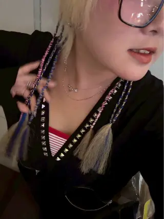 韓国エクステ／羽エク ダブルスキル💛のヘアスタイル