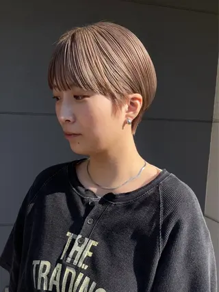 ショート miyou/髪質改善 カラー/透明感カラーのヘアスタイル