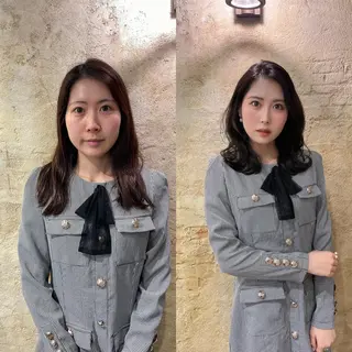 ミディアム セキネ シュウヘイのヘアスタイル
