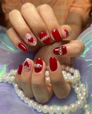 ミディアム nina beautyのネイルデザイン